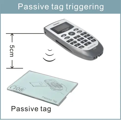 audio guide-passive tag